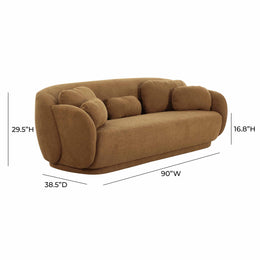 Misty Brown Boucle Sofa - UK