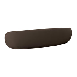 Kendall Chocolate Brown Velvet 120 Inch Sofa