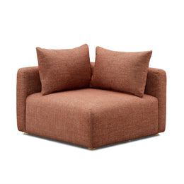 Hangover Sedona Red Textured Fabric Modular Corner Chair