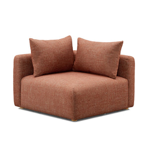 Hangover Sedona Red Textured Fabric Modular Corner Chair