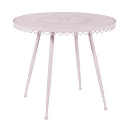 Erica Pink Wrought Iron Outdoor Cafe Table