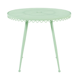 Erica Mint Green Wrought Iron Outdoor Cafe Table