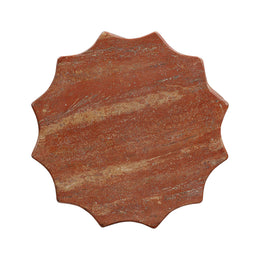 Turin Faux Red Sandstone Indoor / Outdoor Concrete Stool