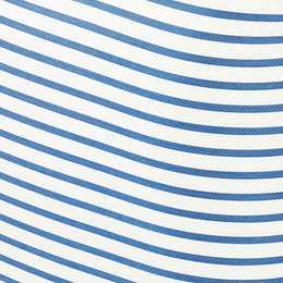 Saint Tropez Pearl and Blue Striped Stuffed Outdoor Armchair - UK