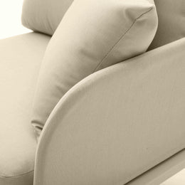 Kapri Taupe Modular Outdoor RAF Corner Seat