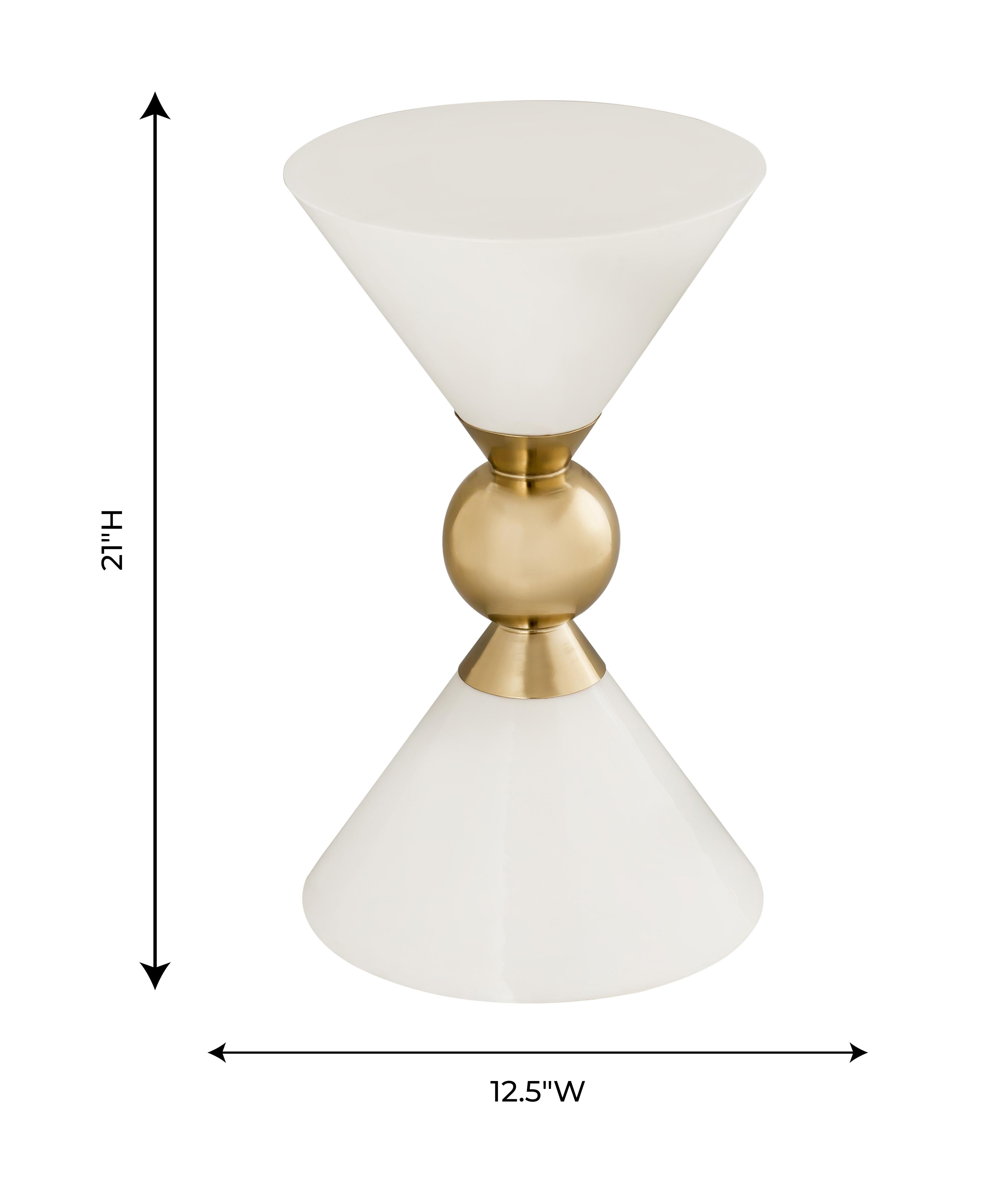 Balhi White Side Table - UK