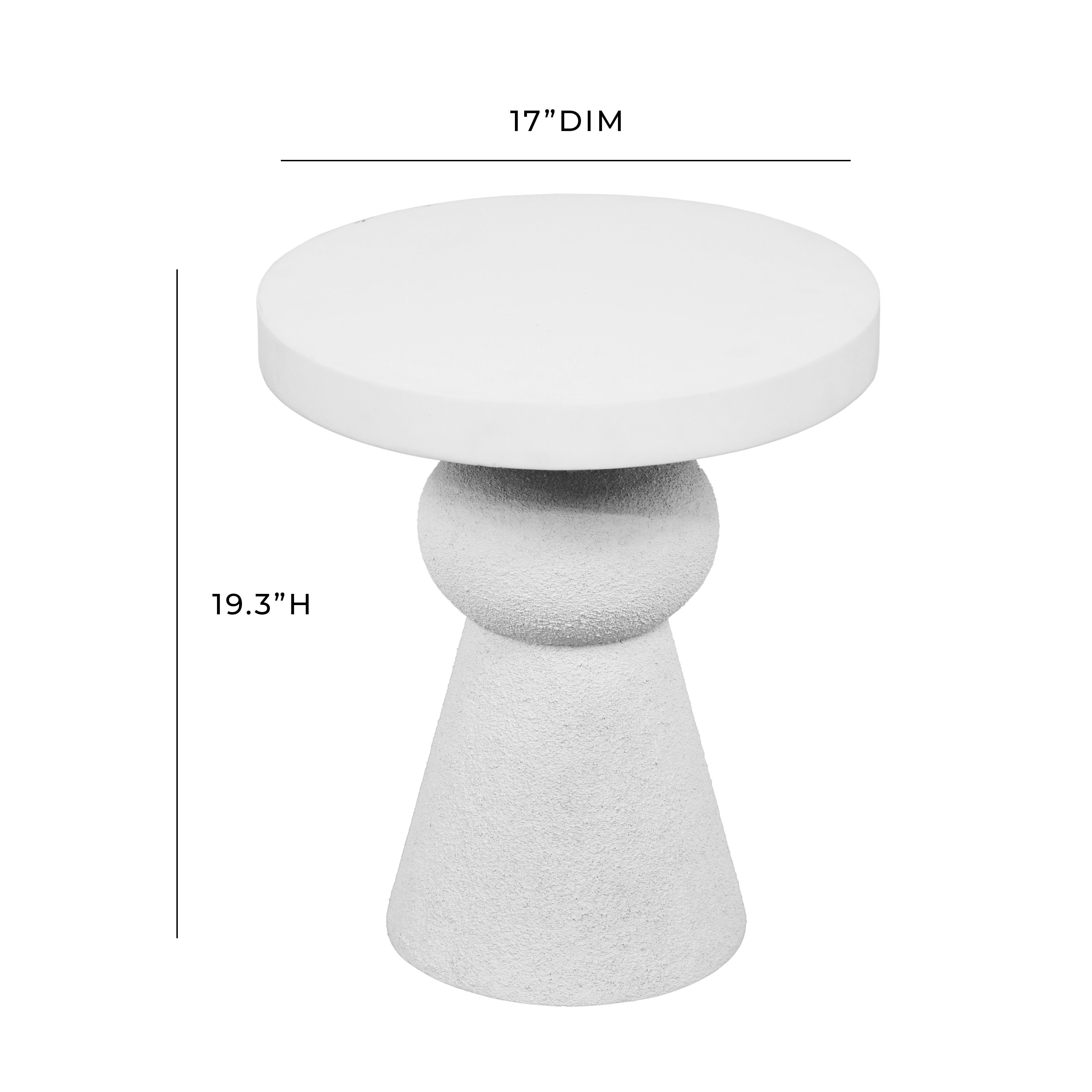Lupita White Side Table - UK