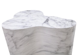 Slab Marble Tall Side Table - UK