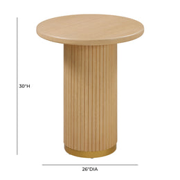 Chelsea Natural Oak Wood Entry Table - UK