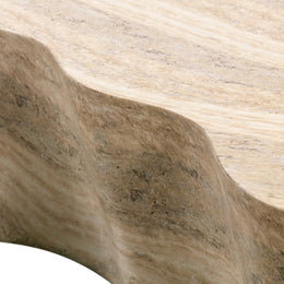 Slab Faux Travertine Coffee Table - UK