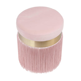 Melody Blush Tasseled Ottoman