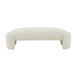 Toledo Cream Velvet Bench