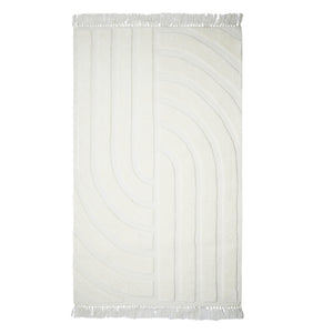Loop White 5' x 8' Area Rug