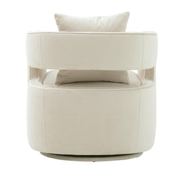 Kennedy Cream Velvet Swivel Chair