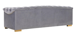Farah Grey Velvet Sofa
