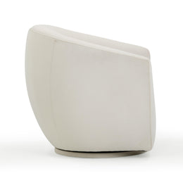 Jordan Cream Velvet Swivel Chair
