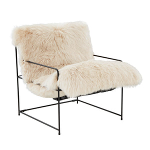 Kimi Natural Genuine Sheepskin Chair - UK