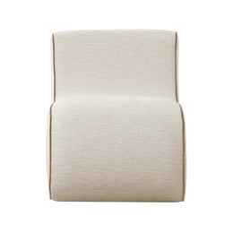 Senna Cream Basketweave Accent Chair