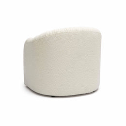 Pamela Cream Boucle Tassel Lounge Chair