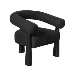 Spara Black Boucle Accent Chair - UK