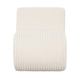 Senna Cream Oversized Corduroy Accent Chair