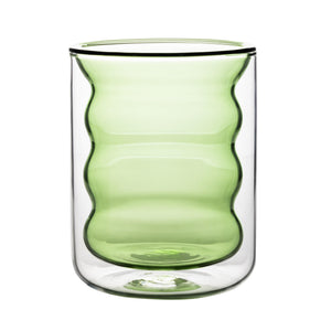 Waves Green Water Glass - Set of 4