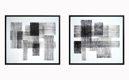 Hand Painted Textured Canvas In Frame (Set) Curated Canvas