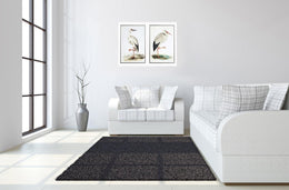 Hand Painted Textured Canvas In Frame (Set) Curated Canvas