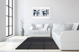 Hand Painted Textured Canvas In Frame (Set) Curated Canvas
