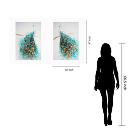 Hand Painted Textured Canvas In Frame (Set) Curated Canvas