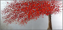 Hand Painted Textured Canvas W/ Foil In Frame Curated Canvas