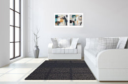 Hand Painted Textured Canvas In Frame (Set) Curated Canvas