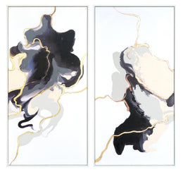 Hd Print Canvas W/ Foil In Frame - Set Curated Canvas