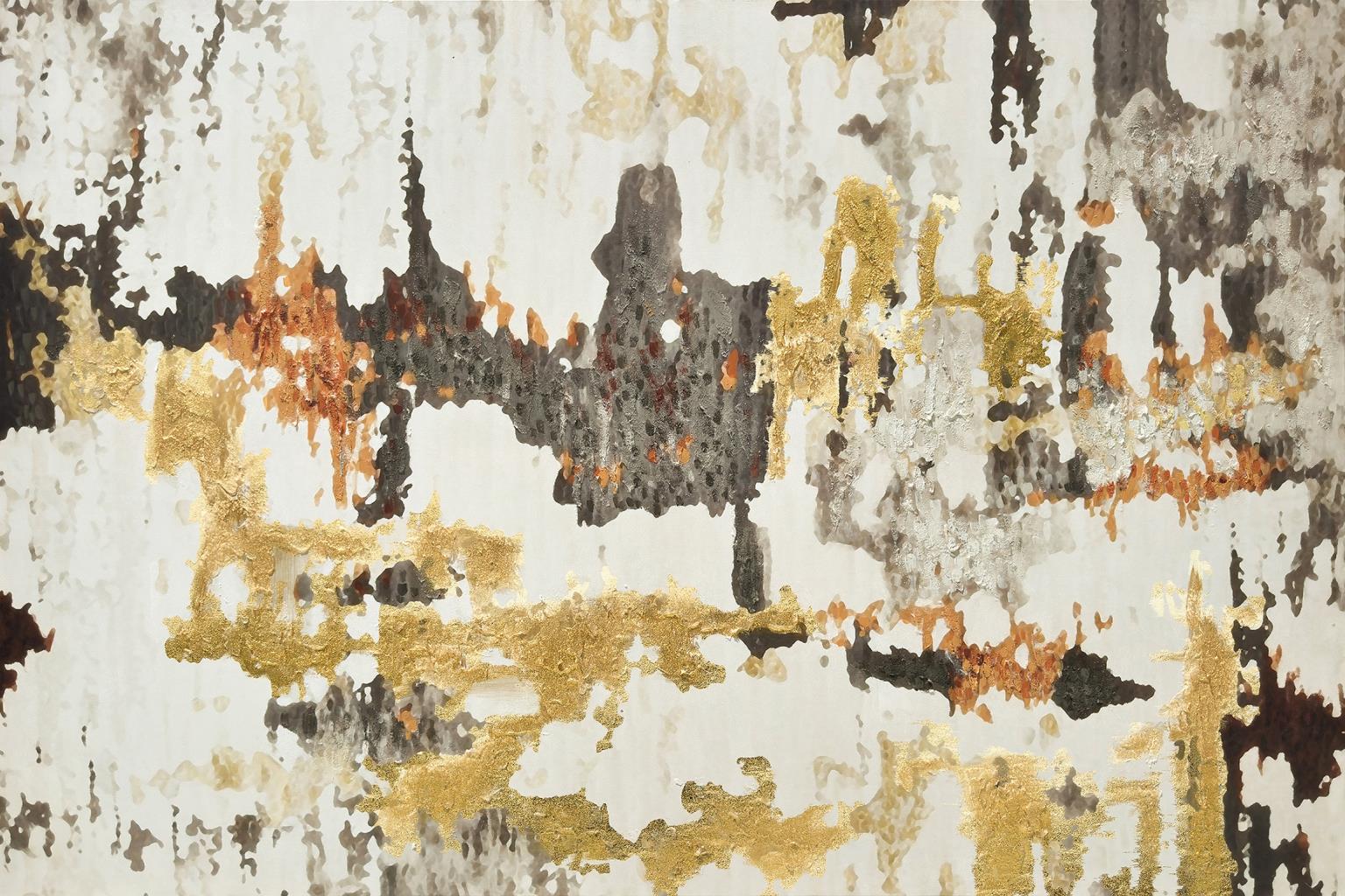 Hand Painted Textured Canvas Curated Canvas