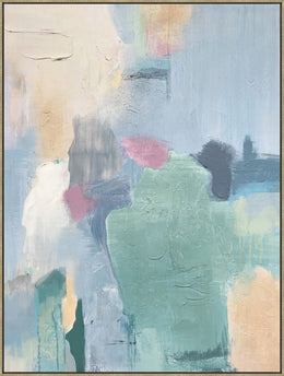 Hand Painted Textured Canvas In Frame Curated Canvas