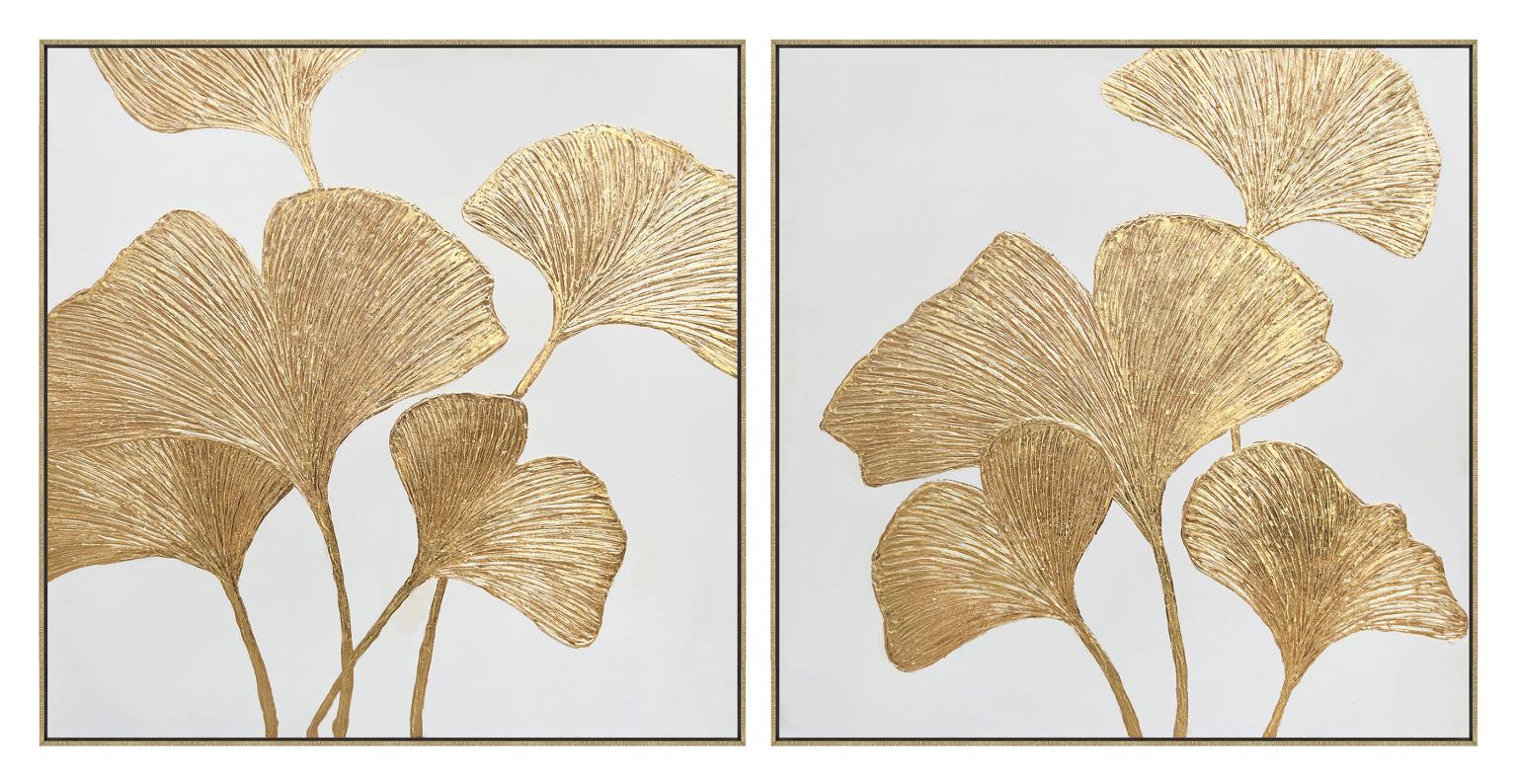 Hand Painted Textured Canvas In Frame Curated Canvas