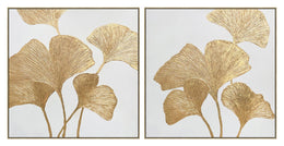 Hand Painted Textured Canvas In Frame Curated Canvas