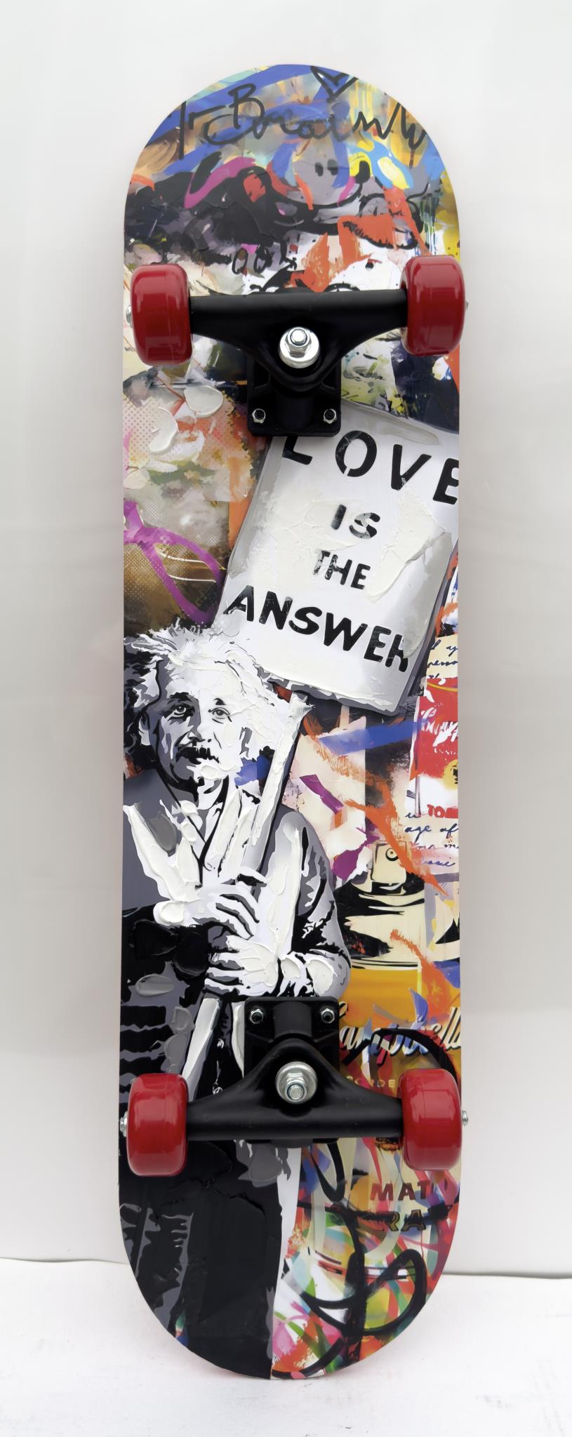 Skateboard - Love Is The Answer Mixed Media