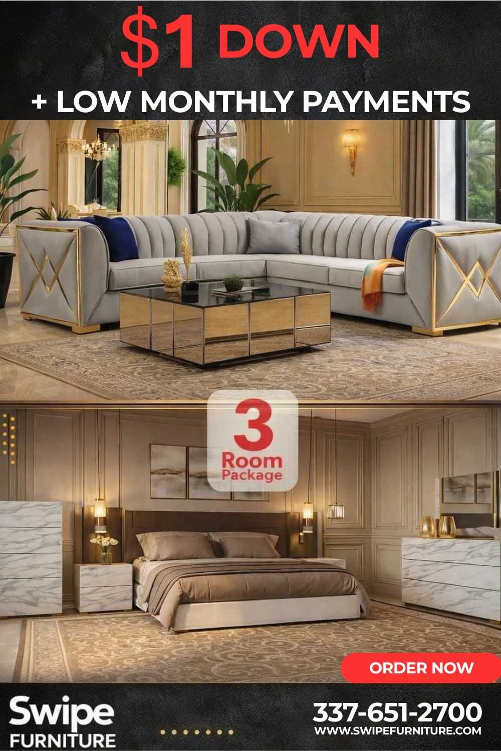 Julia Gold 2-Room Package