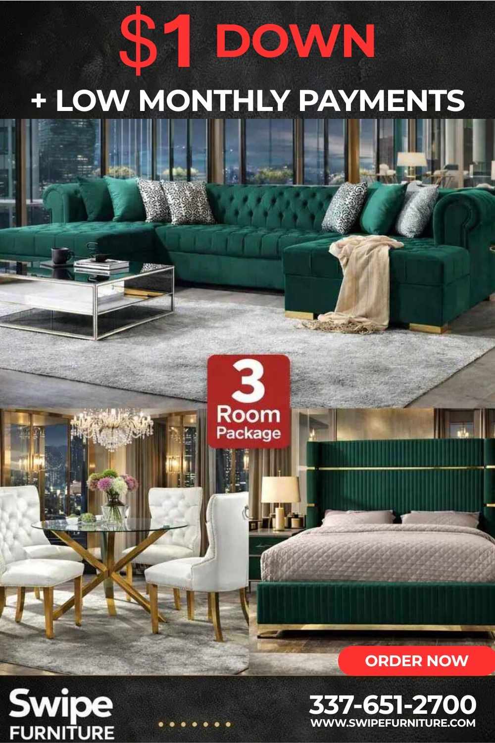 Ava Emerald Green Package