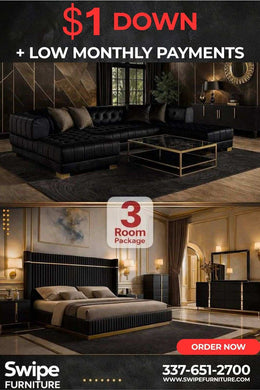Moderna Noir 3-Room Set