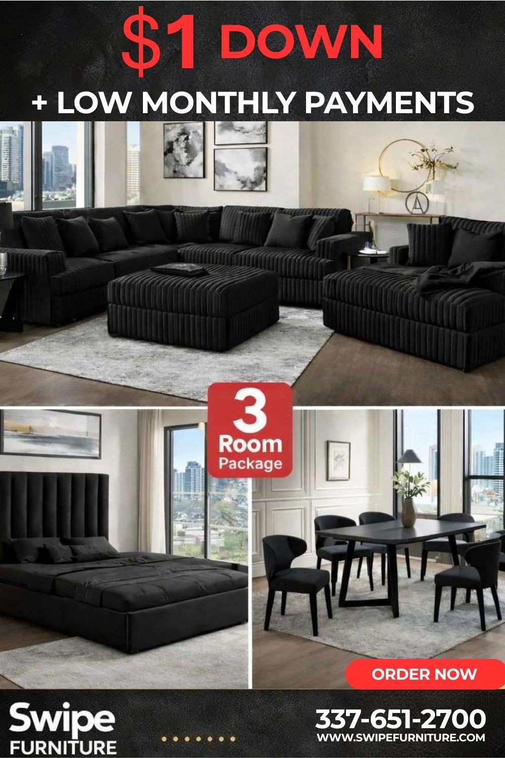 Midnight Madness Black 3 Roompackage