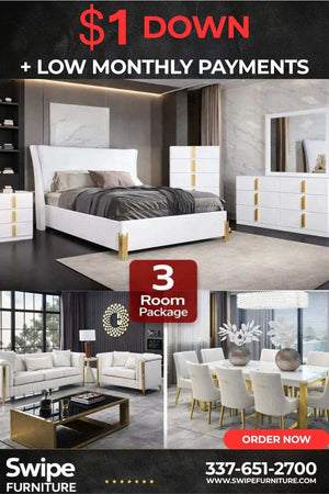 LA 3 Room Package Free Mattress