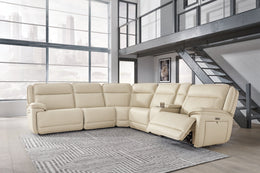 Double Deal 2-Piece Power Reclining Loveseat Sectional with Console