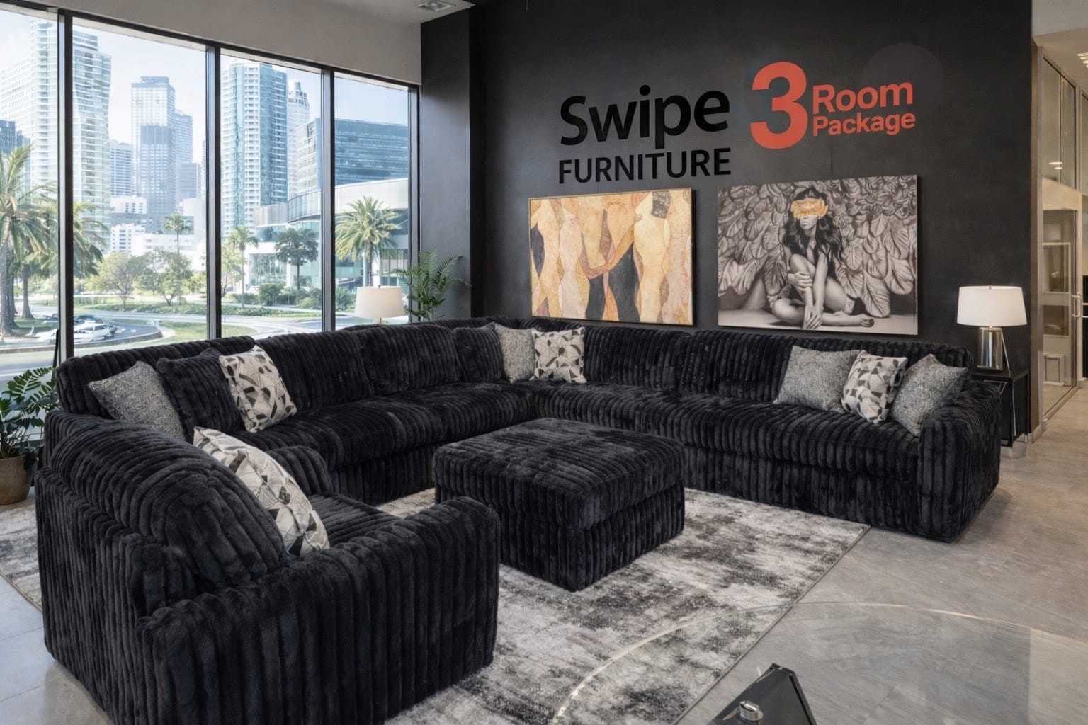 Omega Oversized Corduroy Sectional