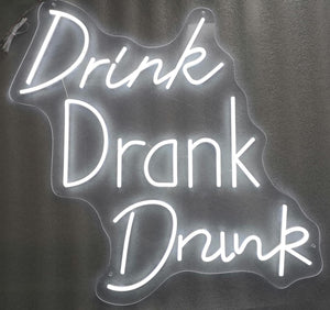 Neon Drink Drank Drunk Mixed Media