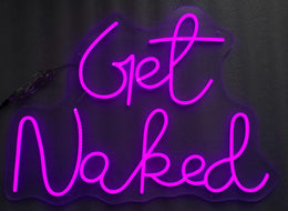 Neon Get Naked Mixed Media