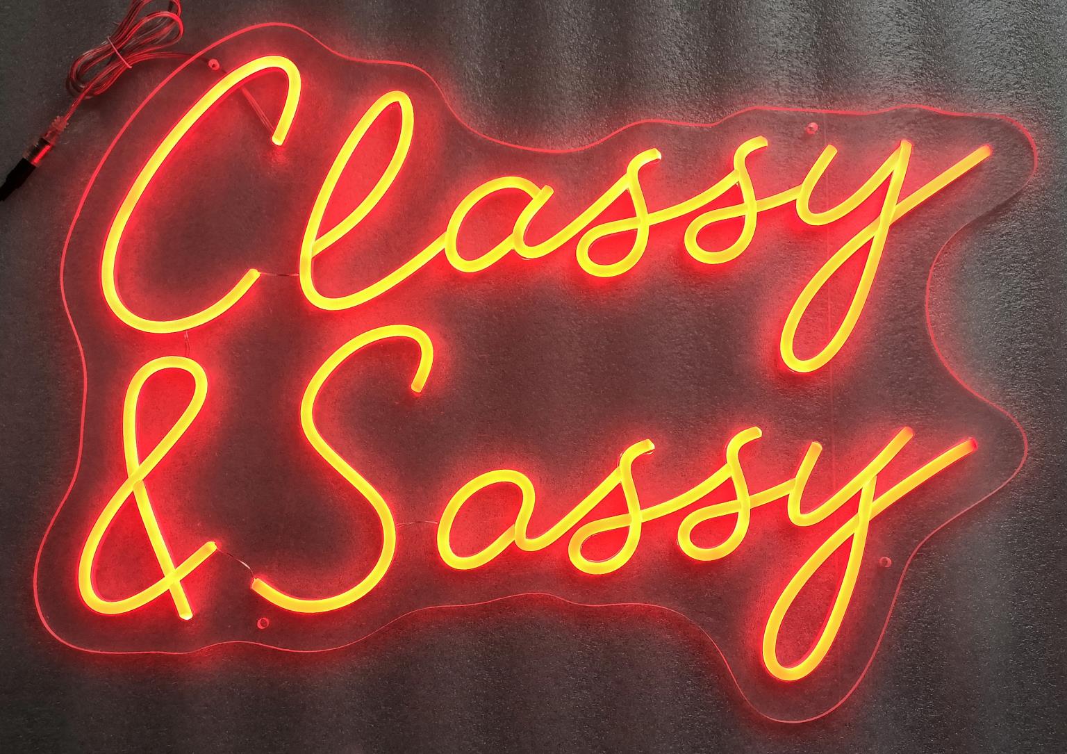 Neon Classy & Sassy Mixed Media