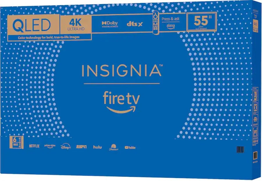 Insignia™ - 55" Class QF Series QLED 4K UHD Smart Fire TV