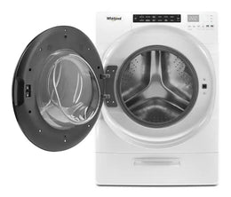 Whirlpool - 4.5 Cu. Ft High Efficiency All In One Washer/Dryer Combo with Steam and Load & Go XL Dispenser - White